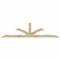 Ekena Millwork Richland Rough Sawn Timber Gable Bracket, Douglas Fir, 96"W x 24"H x 4"D x 4"F, 6/12 Pitch GBW096X24X0404RIC00RDF - alternate 1